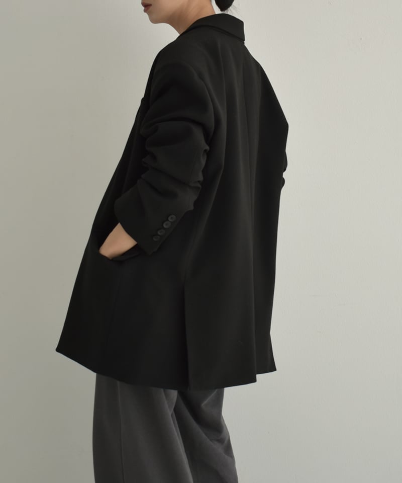 jacket-02015 オーバーサイズ テーラード ジャケット グレー ブラック