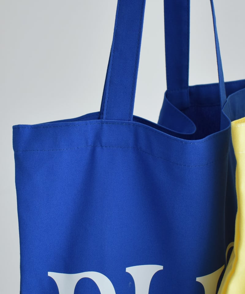 mb-bag2-02677 ビックロゴ カラー トートバッグ エクリュ イエロー