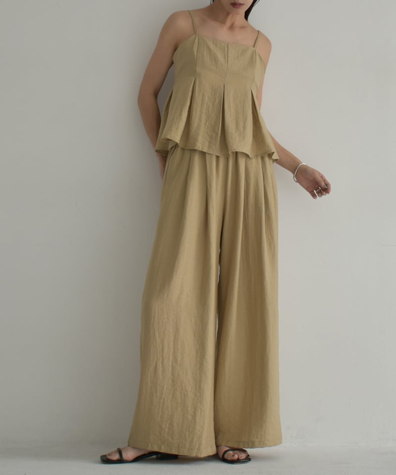 axesꕤキャミまとめ売り FREAK'S STORE｜リネンタッチ キャミ パンツ セットアップ 24SS