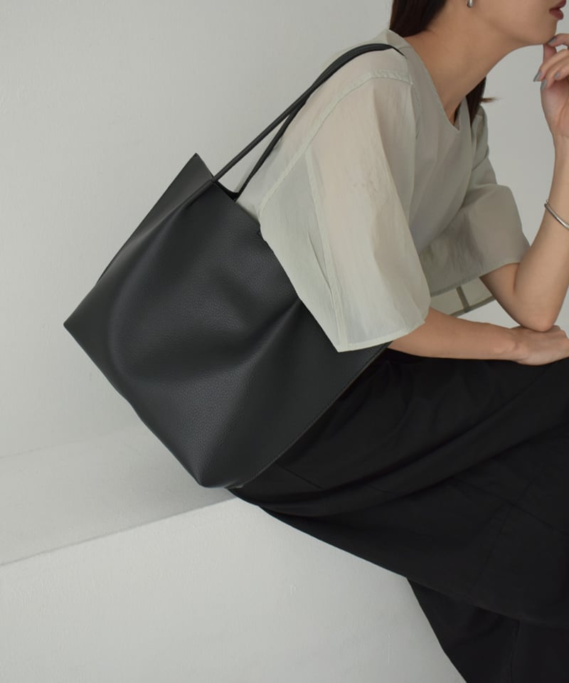 bag2-02652 トート バッグ ポーチ付き エクリュ モカ ブラック | L a v