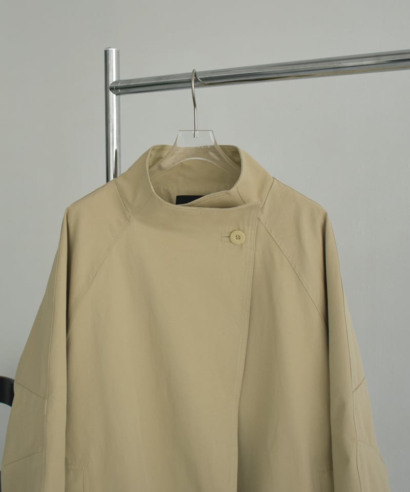 LavishGate ワイドスリーブスタンドカラーミディコート coat-02056 ワイドスリーブ スタンドカラー ミディコート