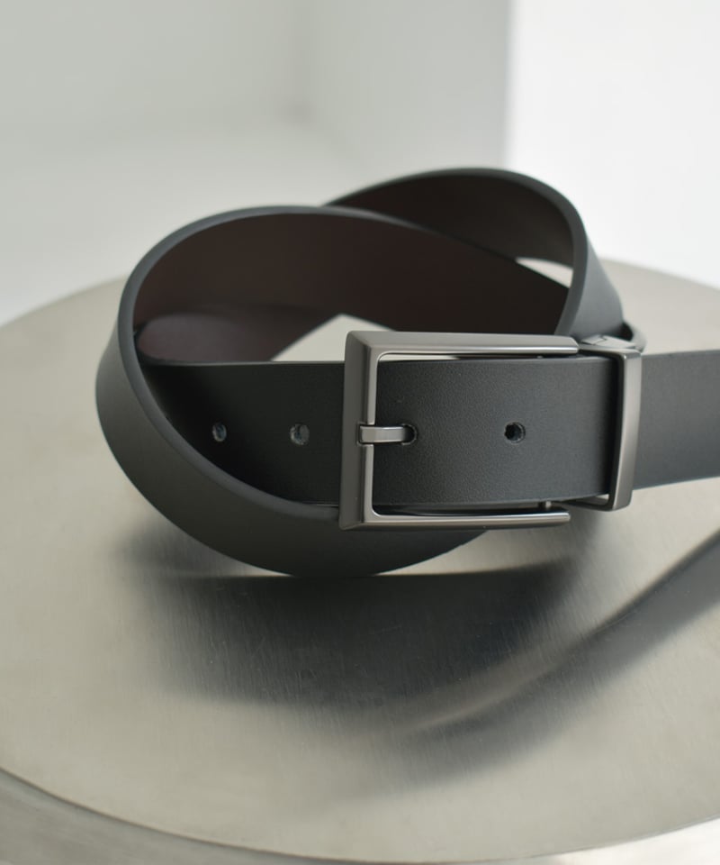 belt-02039 本革 スクエアバックル リバーシブル ベルト | L a v i s h