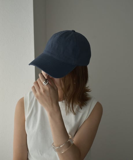 nh-cap-02044　ワンウォッシュ ベースボールキャップ　エクリュ　グリーン　ネイビー　ブラック　ウォッシュグレー