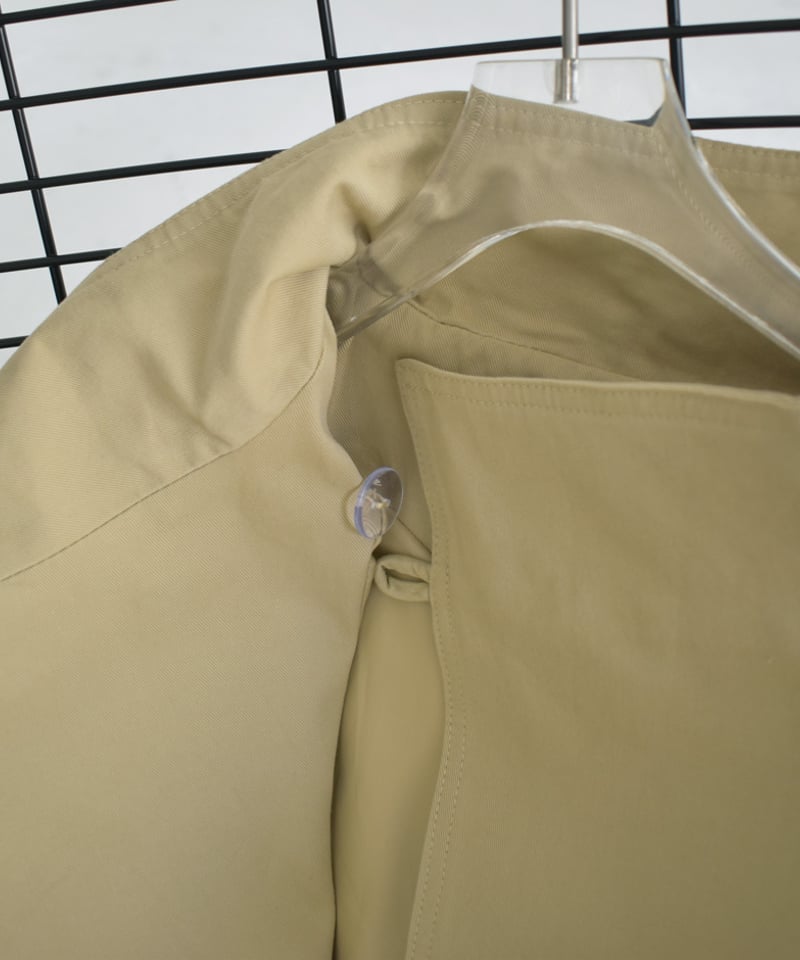 LavishGate ワイドスリーブスタンドカラーミディコート coat-02056 ワイドスリーブ スタンドカラー ミディコート