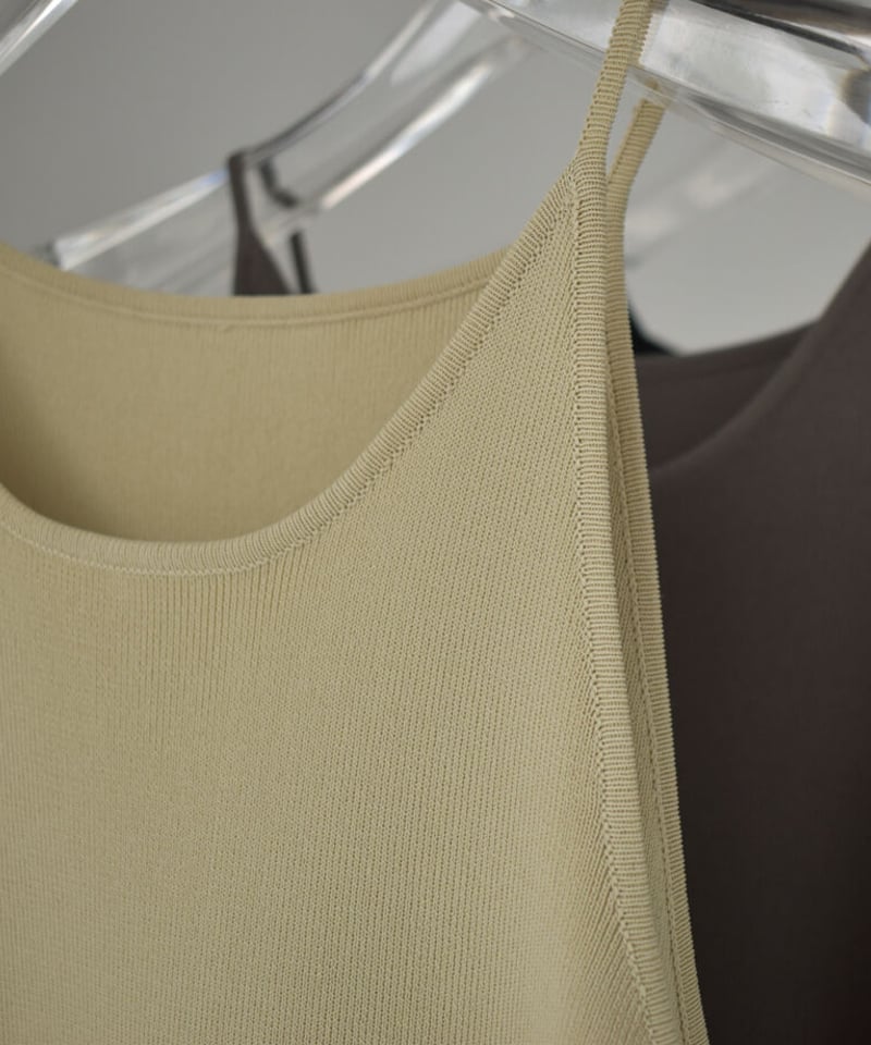 \\美品！一回のみ着用✨//Bandel ポロワンピース ブラック/ベージュ onepiece-02072 キャミソール ニットワンピース ベージュ