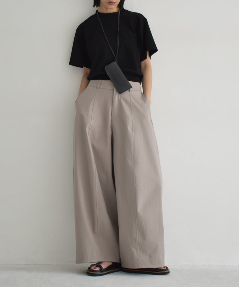 amomento ワイドパンツ　ベージュ amomento ワイドパンツ ベージュ ベージュ系 AMOMENTO(ア