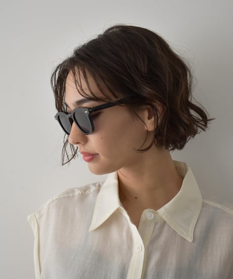 sunglasses-02043　UV400　ブラックフレーム サングラス　ライトブラウン　ダークブラウン　ブルー　ブラック