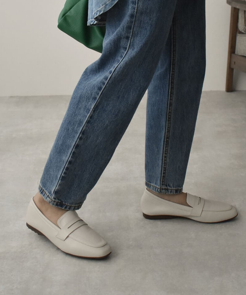 ®️様　アーセナル ギョケレシュ L ハヴァーツ M shoes-02146 クッション仕様 ローファー エクリュ ブラック | L a v i