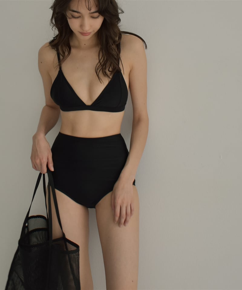 nh-swim-02459 ビキニ スイムトップス ホワイト ブラック | L a v i s