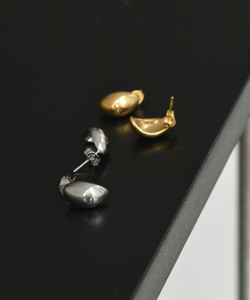 mb-pierce2-02446 ステンレス ドロップピアス シルバー ゴールド | L a