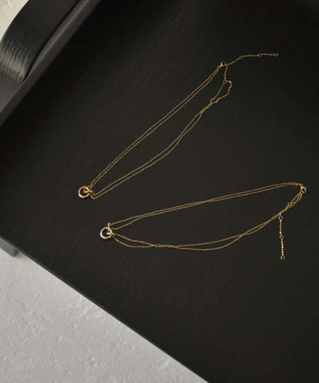 mb-necklace2-02071　ステンレス サークルトップ リンクネックレス
