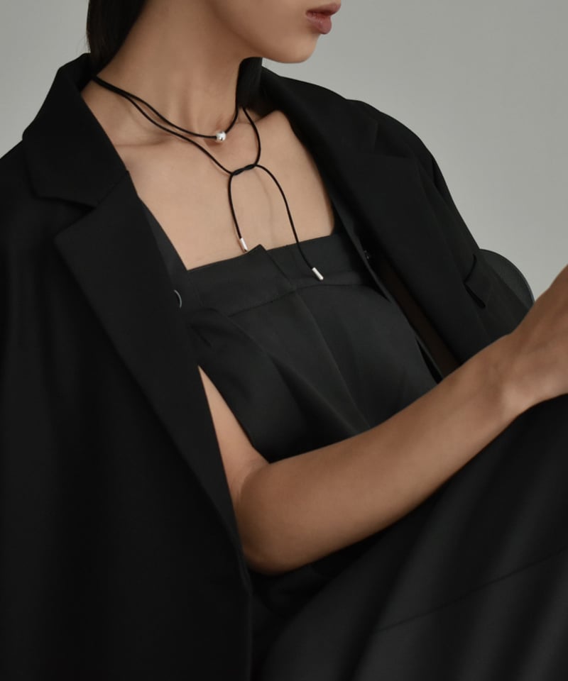 mb-necklace2-02073 メタルトップ コード チョーカーネックレス mb-necklace2-02073 メタルトップ コード チョーカーネックレス