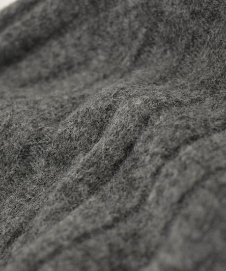 knit-02371　2way ハイネック レイヤードニット　グレー　ブラウン　ネイビー