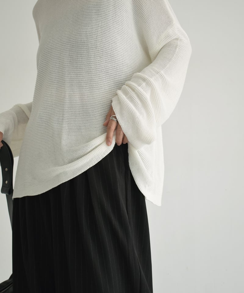 jaded london lose mesh Knit メッシュニット ホワイト img84851_src.webp