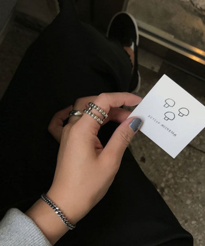 mb-ring2-02035 SV925 シルバーボールリング シルバー925 | L a