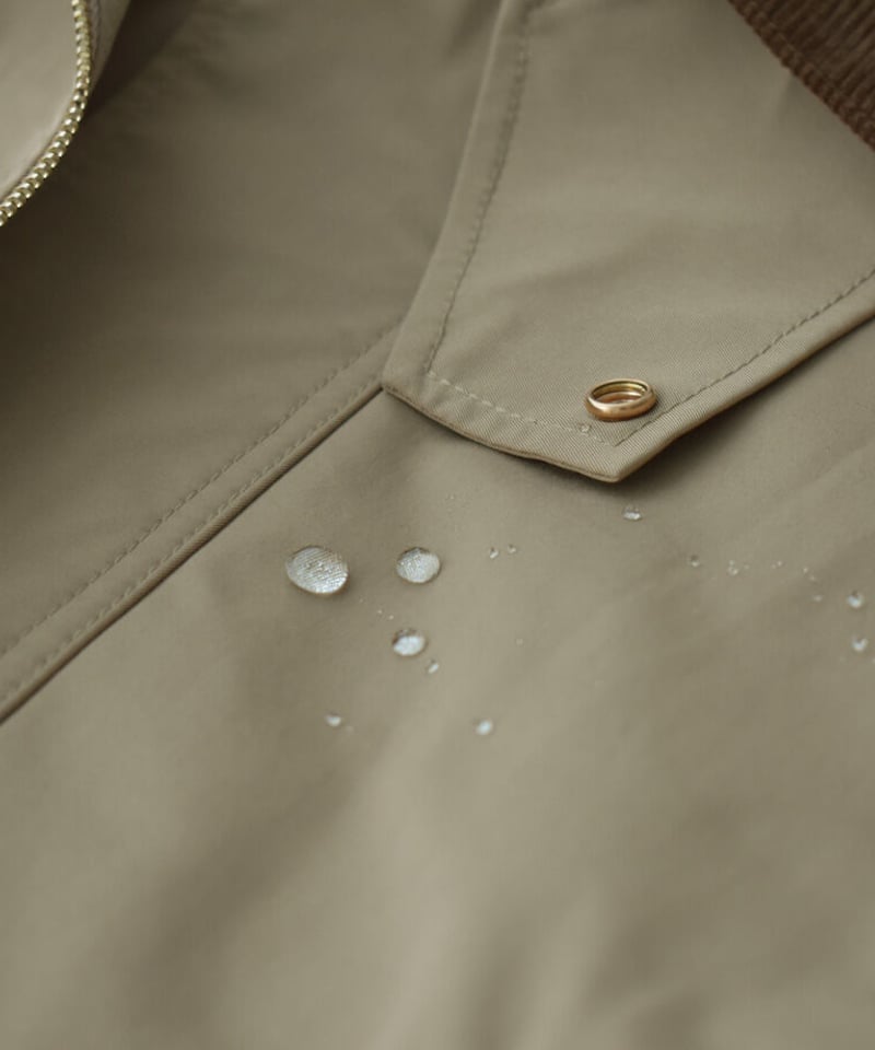 coat-13001 撥水 ステンカラーコート ベージュ カーキ | L a v i s h 