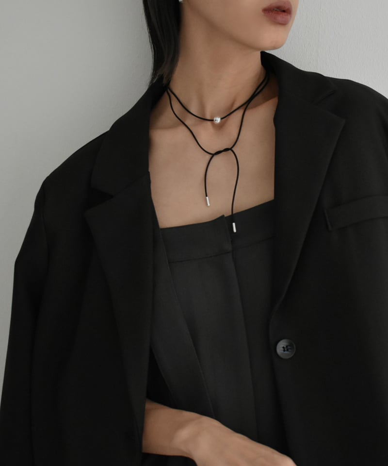 mb-necklace2-02073 メタルトップ コード チョーカーネックレス mb-necklace2-02073 メタルトップ コード チョーカーネックレス