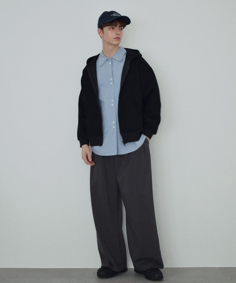 tops-02461 オーバーサイズ シャツ ホワイト ブルー | L a v i s h G