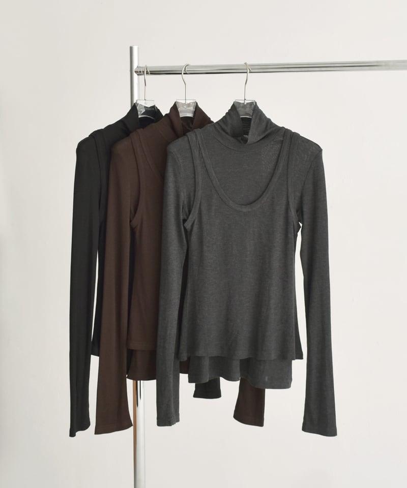 cvtvlist osk 限定 黒白 レイヤード タンクトップ サイズ0 cvtvlist