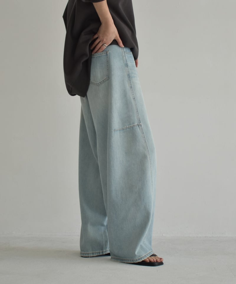lavishgate ラビッシュゲート ステッチコクーンデニムパンツ M lavishgate ラビッシュゲート ステッチコクーンデニムパンツ M