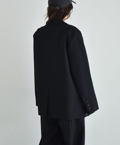jacket-02029　オーバーサイズ テーラード ジャケット　ブラック