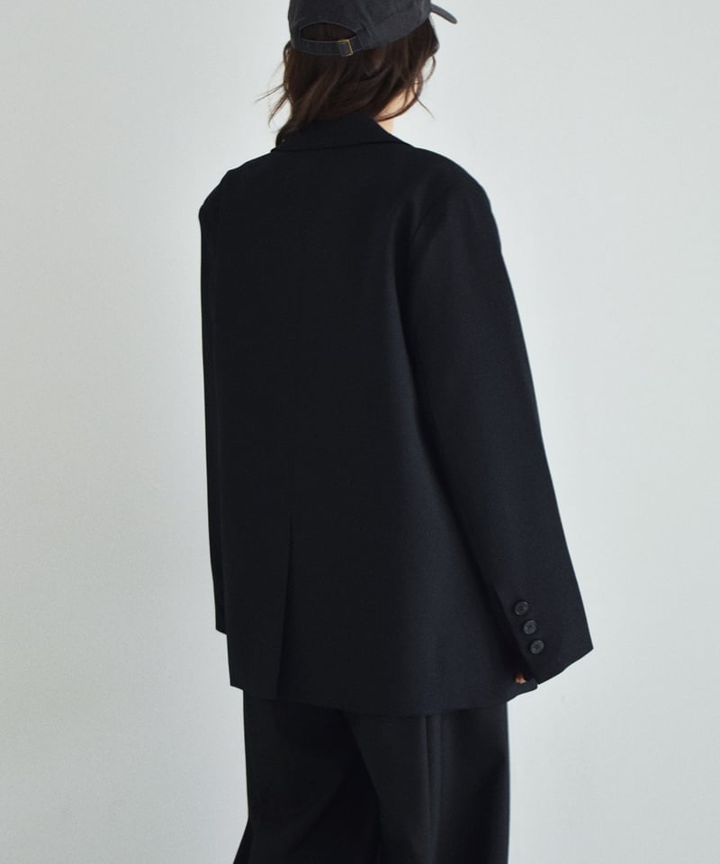 jacket-02029 オーバーサイズ テーラード ジャケット ブラック | L a v