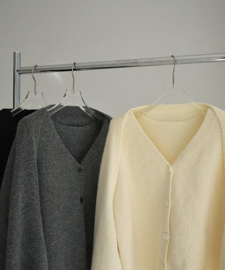 knit-02245　ボリュームスリーブ ショートボレロ　ニットベストセット　エクリュ　グレー　ブラック