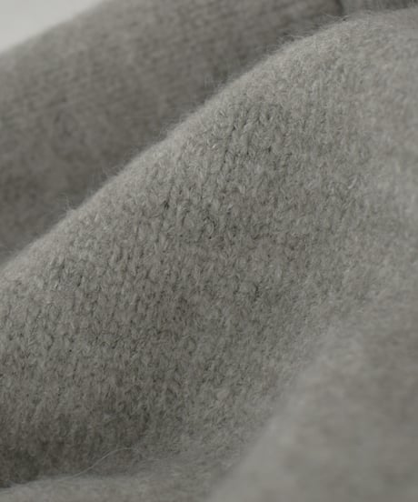knit-02353　ワイドカフス スリーブ ニットプルオーバー　エクリュ　グレー　ダークグレー　ネイビー　ブラウン