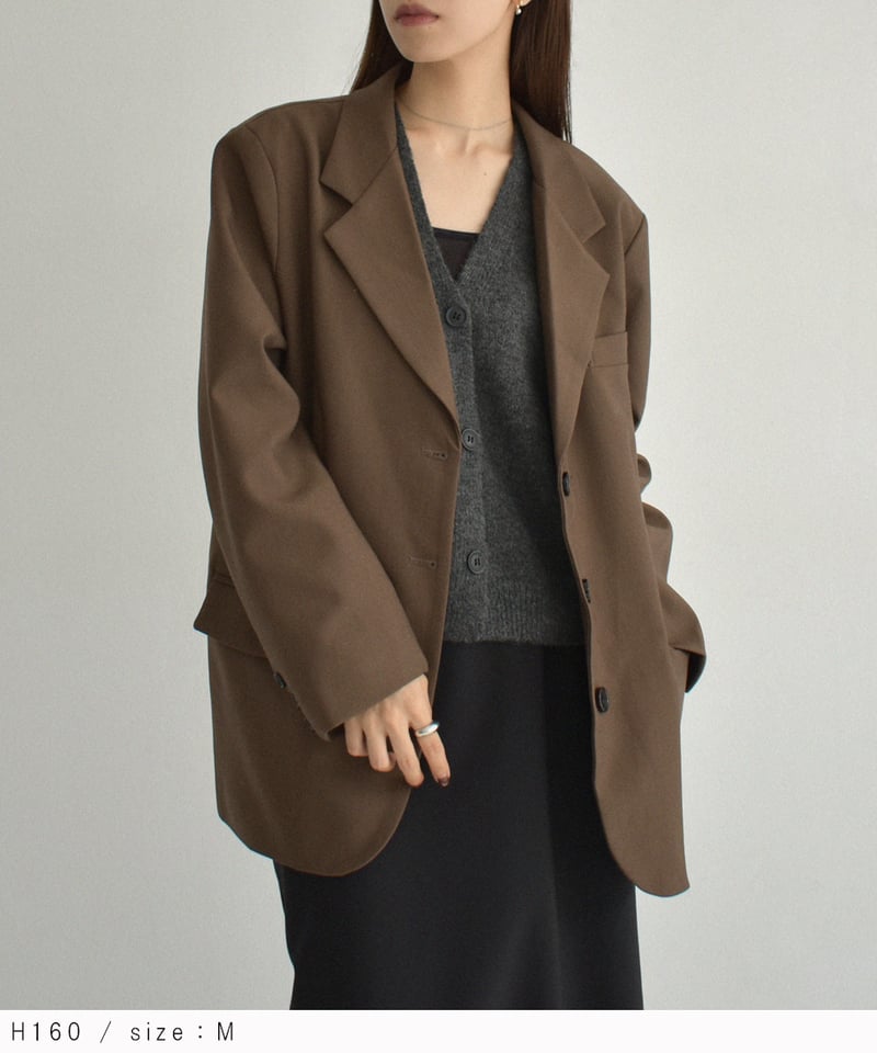 jacket-02023 3button テーラードジャケット ブラウン | L a v i