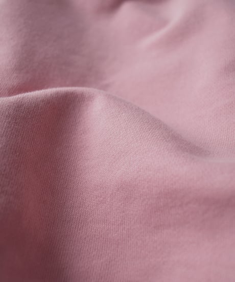 tops-02597　クロップド ワイド スウェット プルオーバー　ピンク