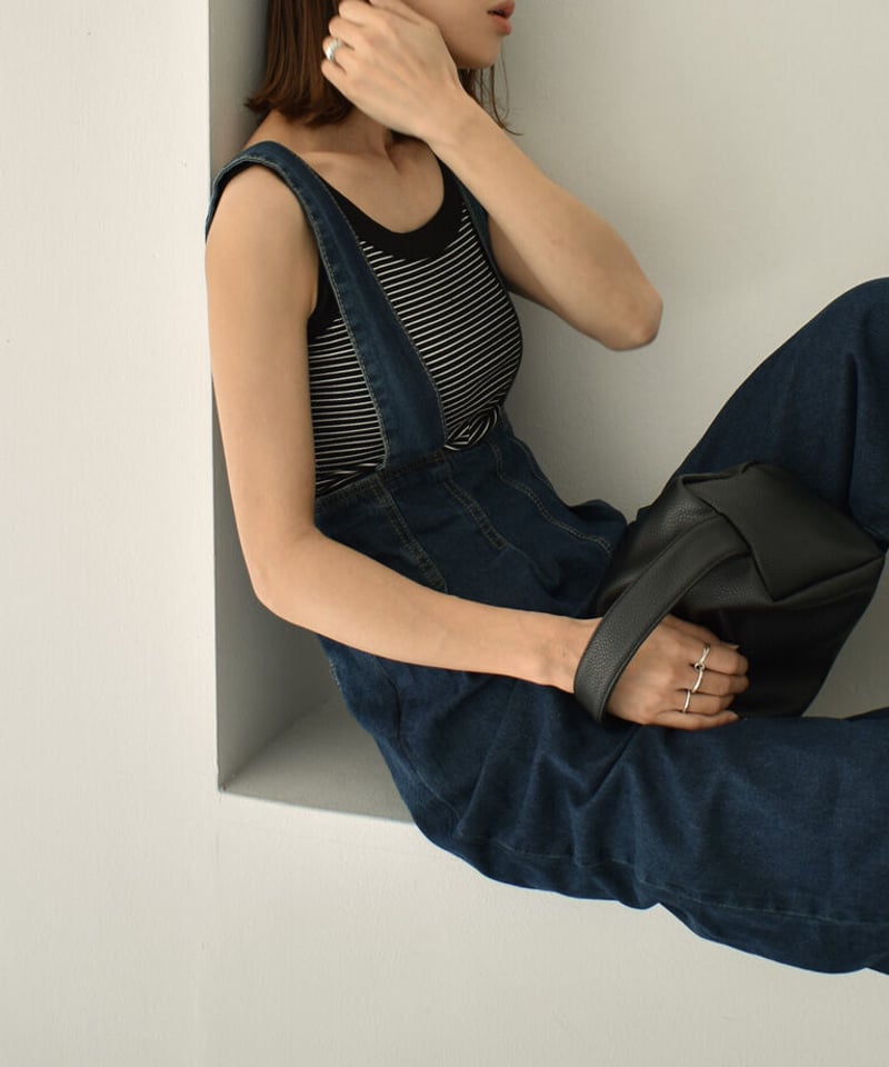 【新品】IENAイエナ　リブタンクトップ　ボーダー 新品】IENAイエナ リブタンクトップ ボーダー IENA ニット