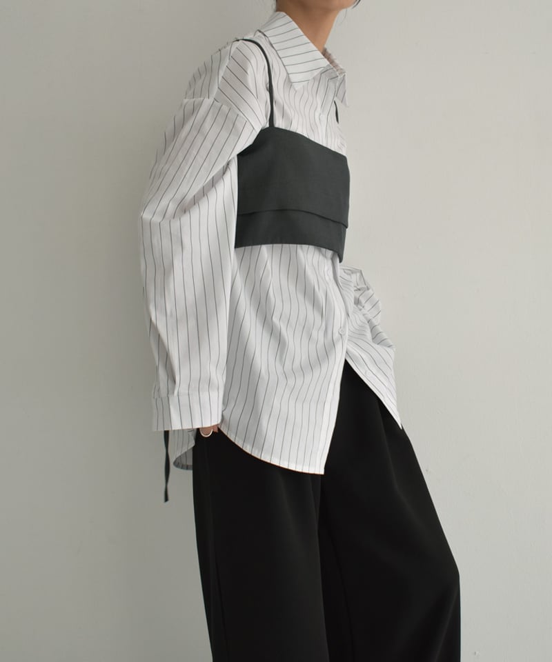 UNDERNEATH レーヨンストレッチ バックジップビスチェ UNDERNEATH レーヨンストレッチ バックジップビスチェ