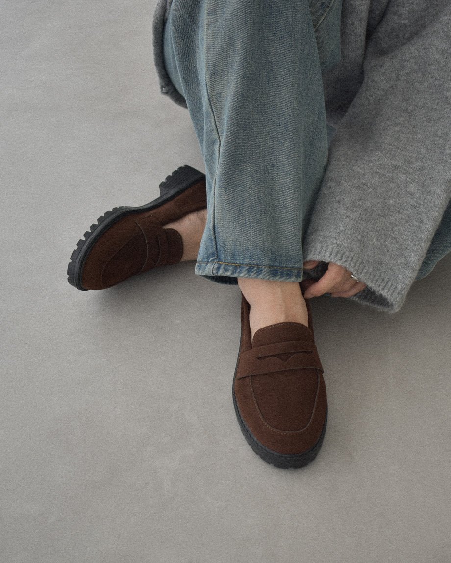 ブラウン スエード ローファー shoes-02174 スエードローファー ブラウン | L a v i s h G a t e