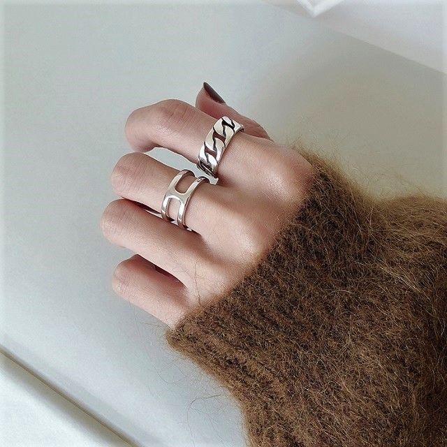 mb-ring2-02065 SV925 センターバーリング シルバー925 | L a v