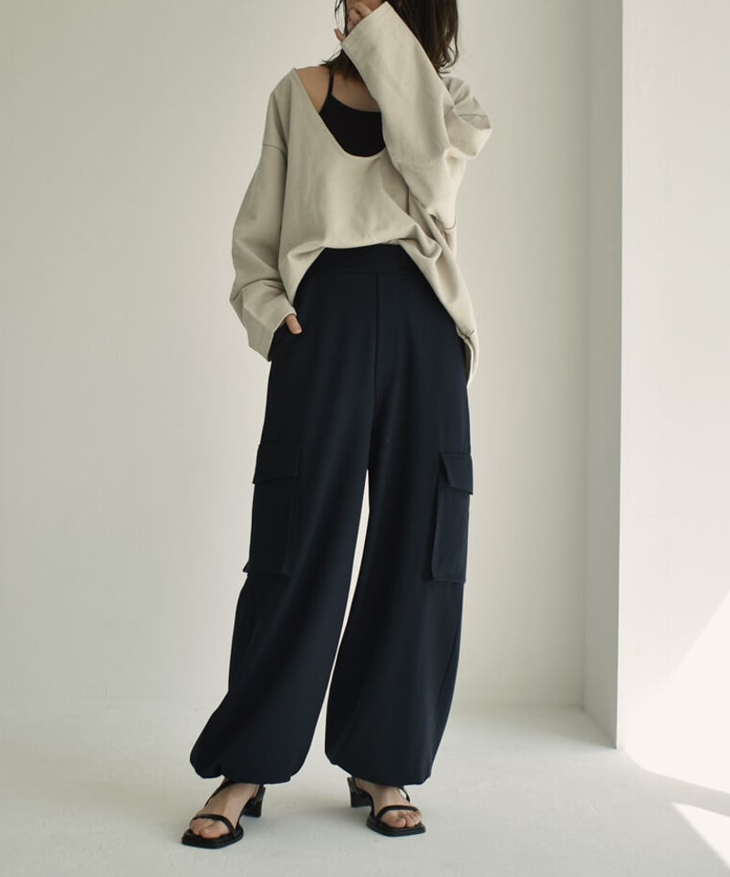 bottoms-04054 日本製 アモーレポンチ BOXポケットカーゴパンツ bottoms-04054 日本製 アモーレポンチ BOXポケットカーゴパンツ
