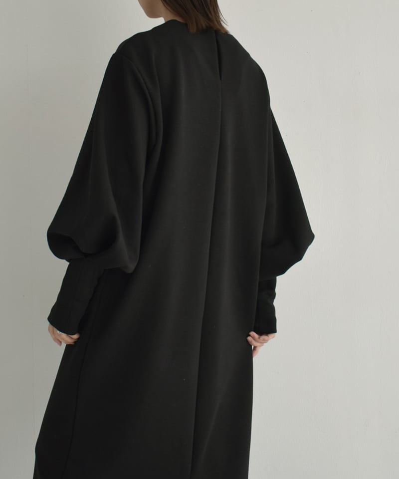 onepiece-12012 タックスリーブ ダンボールニット ワンピース