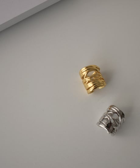 mb-earcuff-02020　SV925　ワイヤーデザイン イヤーカフ　シルバー　ゴールド  シルバー925