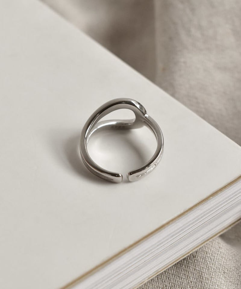 mb-ring2-02068 SV925 フープ＆ダブルラインリング シルバー925 | L