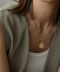 mb-necklace2-02052　SV925　コインネックレス　シルバー925 ゴールド