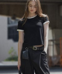 nh-tops-02563　コンパクト リンガーT　ブラウン　ネイビー　ブラック