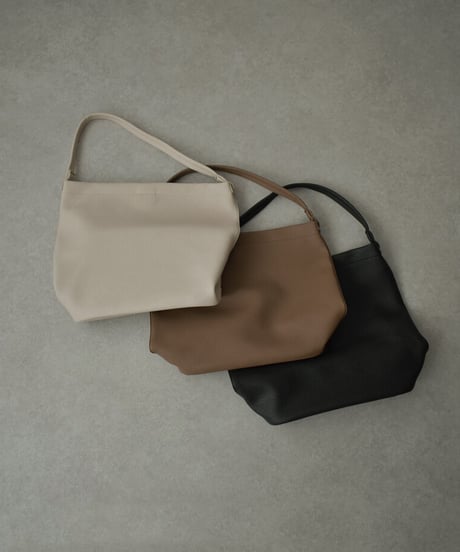 bag2-02610　ワンハンドルバケットバッグ　エクリュ　モカ　ブラック