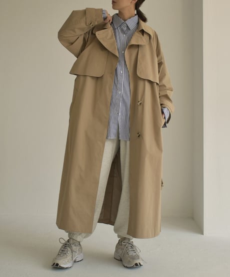 coat-13006　撥水 トレンチコート　ベージュ