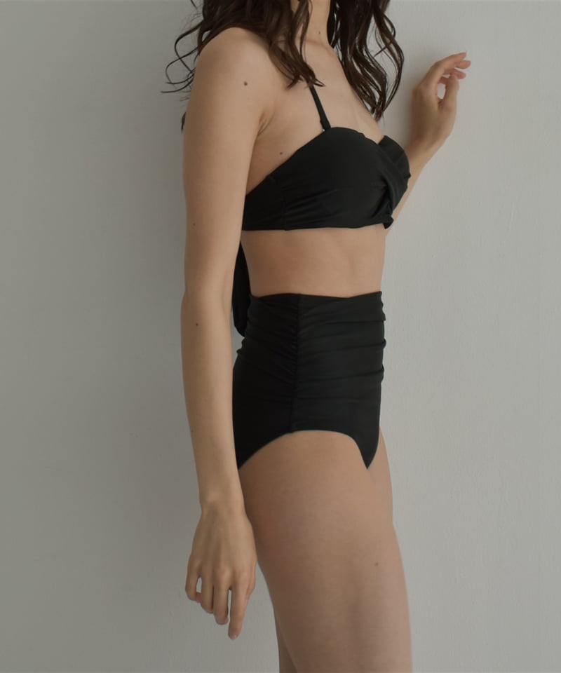 swim-02466 ドルマンスリーブ ラッシュガード付き ビキニ 3点セット