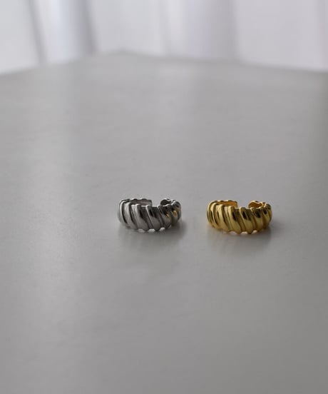 mb-earcuff-02014　SV925　スパイラル イヤーカフ　シルバー925  ゴールド