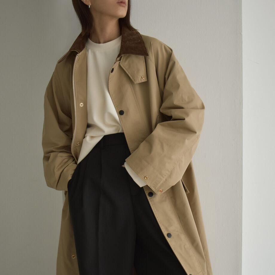 未使用3.5万 YETI イエティ ライト ステンカラーコート L ベージュ 未使用3.5万 YETI イエティ ライト ステンカラーコート L ベージュ