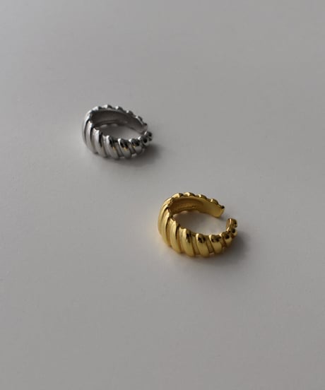 mb-earcuff-02014　SV925　スパイラル イヤーカフ　シルバー925  ゴールド