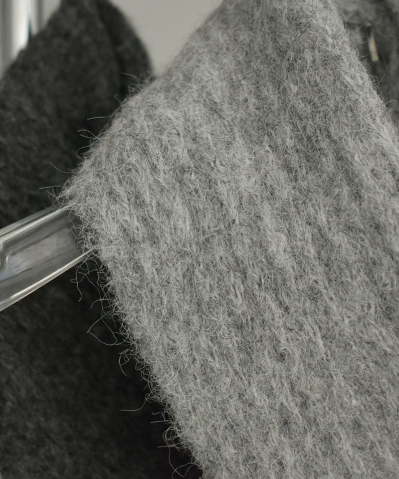 muffler-02019 モヘア混マフラー ライトベージュ グレー muffler-02019 モヘア混マフラー ライトベージュ グレー