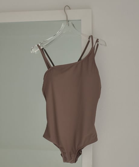 swim-02422　アシンメトリー　ワンピース　水着　ダスティピンク
