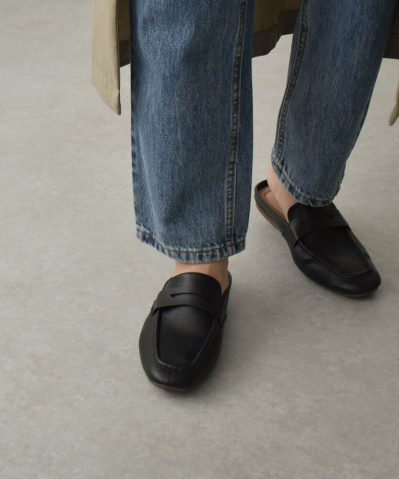shoes-02150 クッション仕様 ローファーサンダル エクリュ shoes-02150 クッション仕様 ローファーサンダル エクリュ