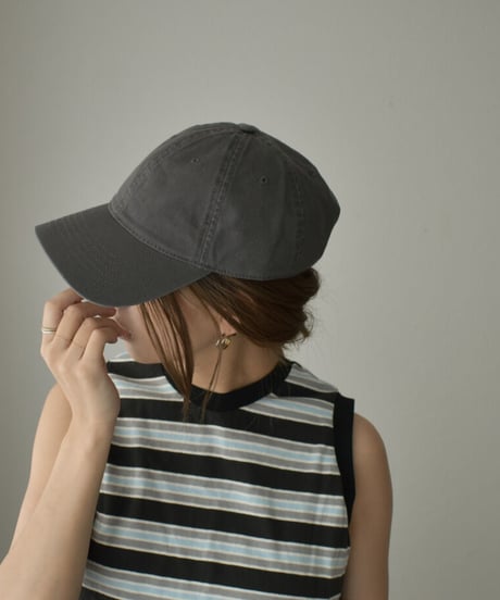 nh-cap-02044　ワンウォッシュ ベースボールキャップ　エクリュ　グリーン　ネイビー　ブラック　ウォッシュグレー